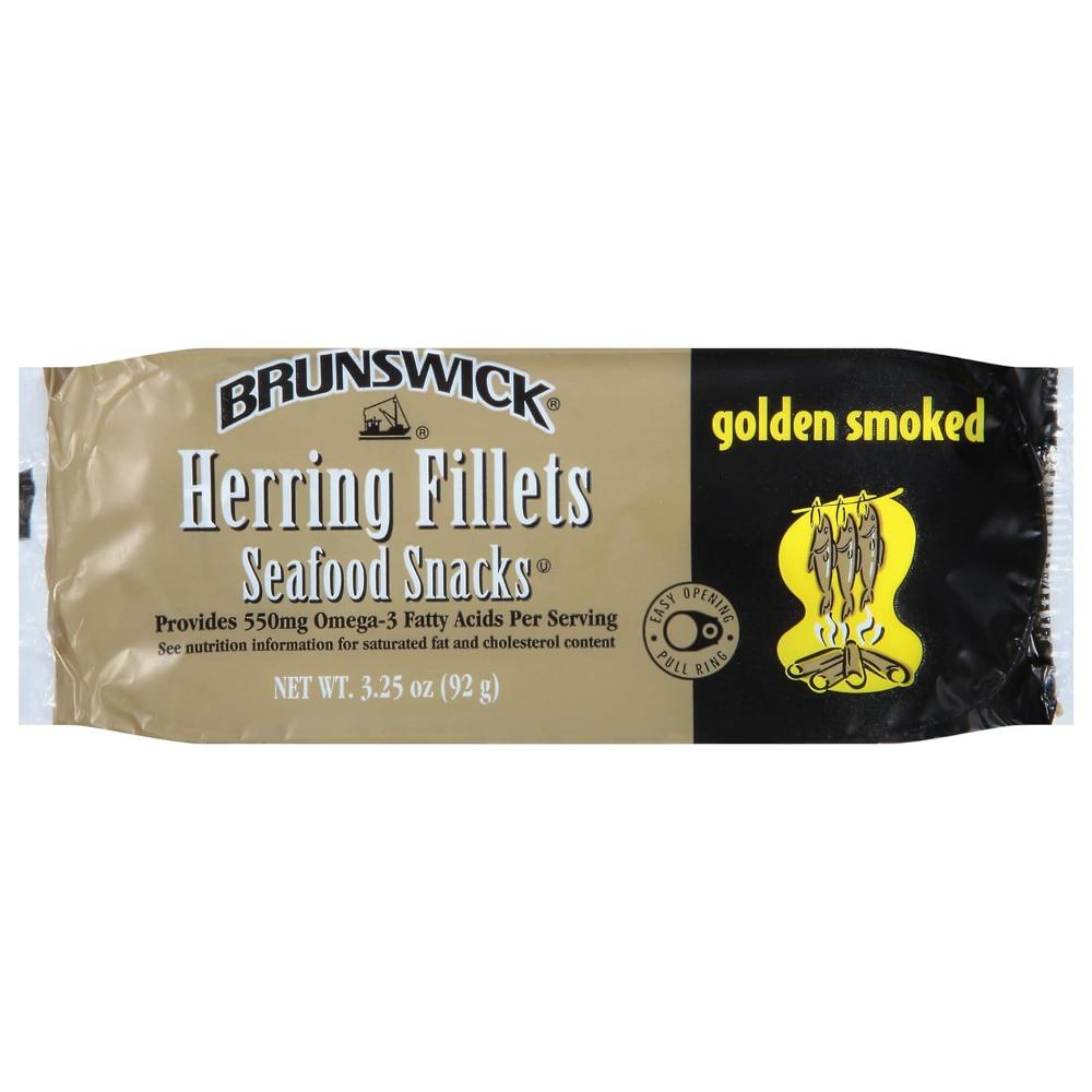 12-Pack Brunswick Golden Smoked Herring Fillets, 3.25 oz.