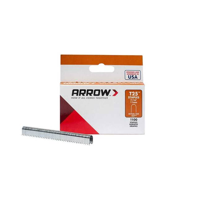 1100-Pack Arrow T25 Heavy Duty Staples for Cable and Low Voltage Wiring
