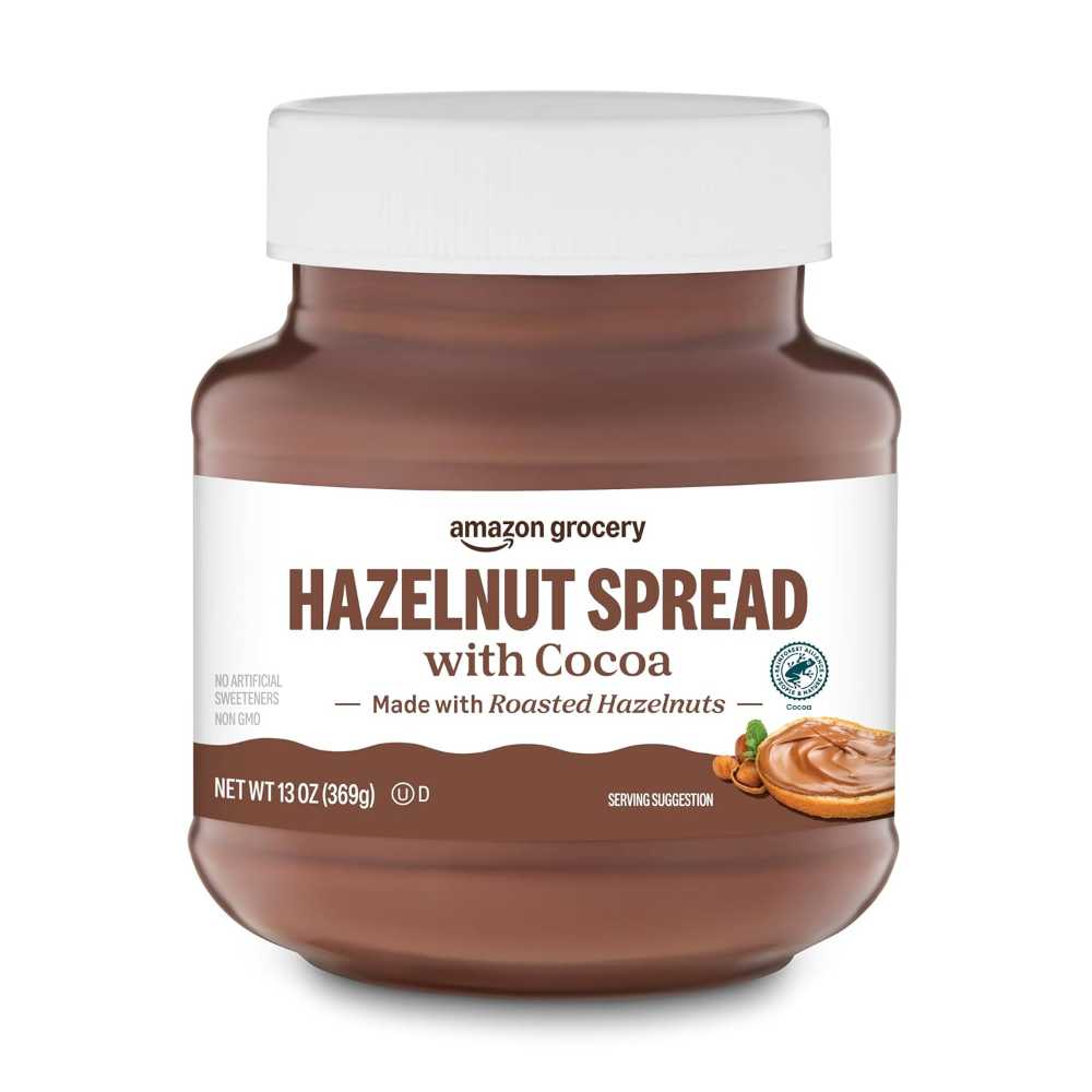 Amazon Grocery Hazelnut Spread w/ Cocoa, 13 oz.