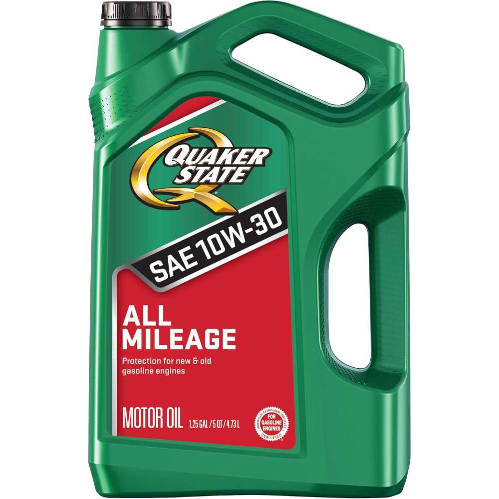 Quaker State All Mileage 10W-30 Motor Oil, 5 qt.