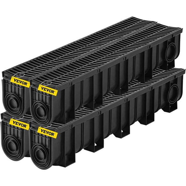4-Pack Vevor Trench Channel Drain (5.9" x 7.5" x 39.4")