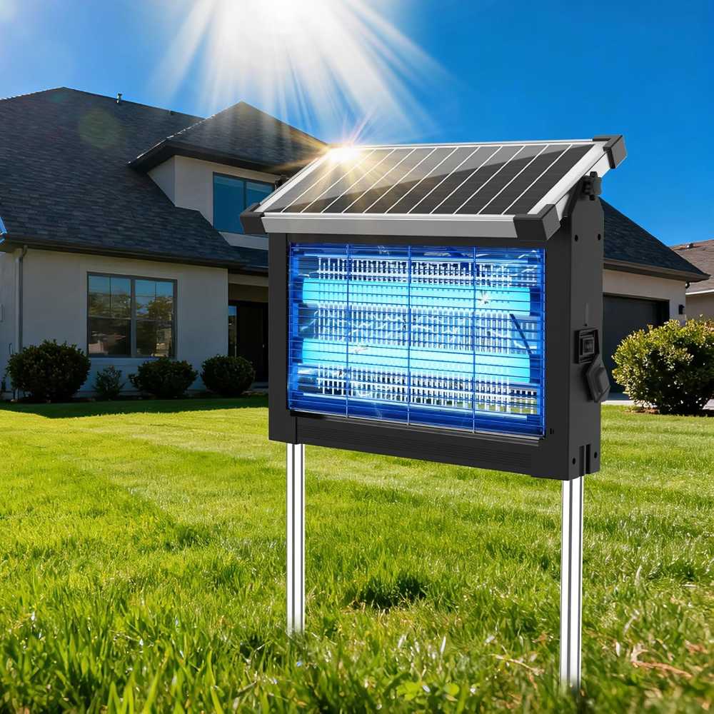 OnBeam 4500V Solar Bug Zapper w/ 10W Solar Panel
