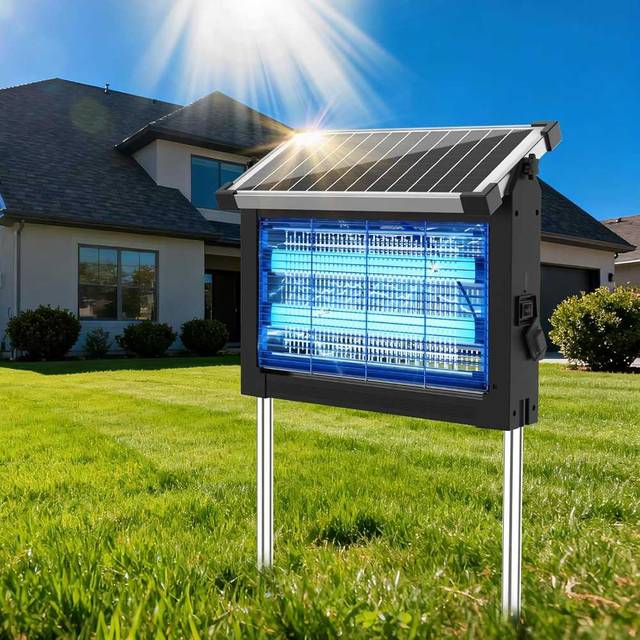 OnBeam 4500V Solar Bug Zapper w/ 10W Solar Panel
