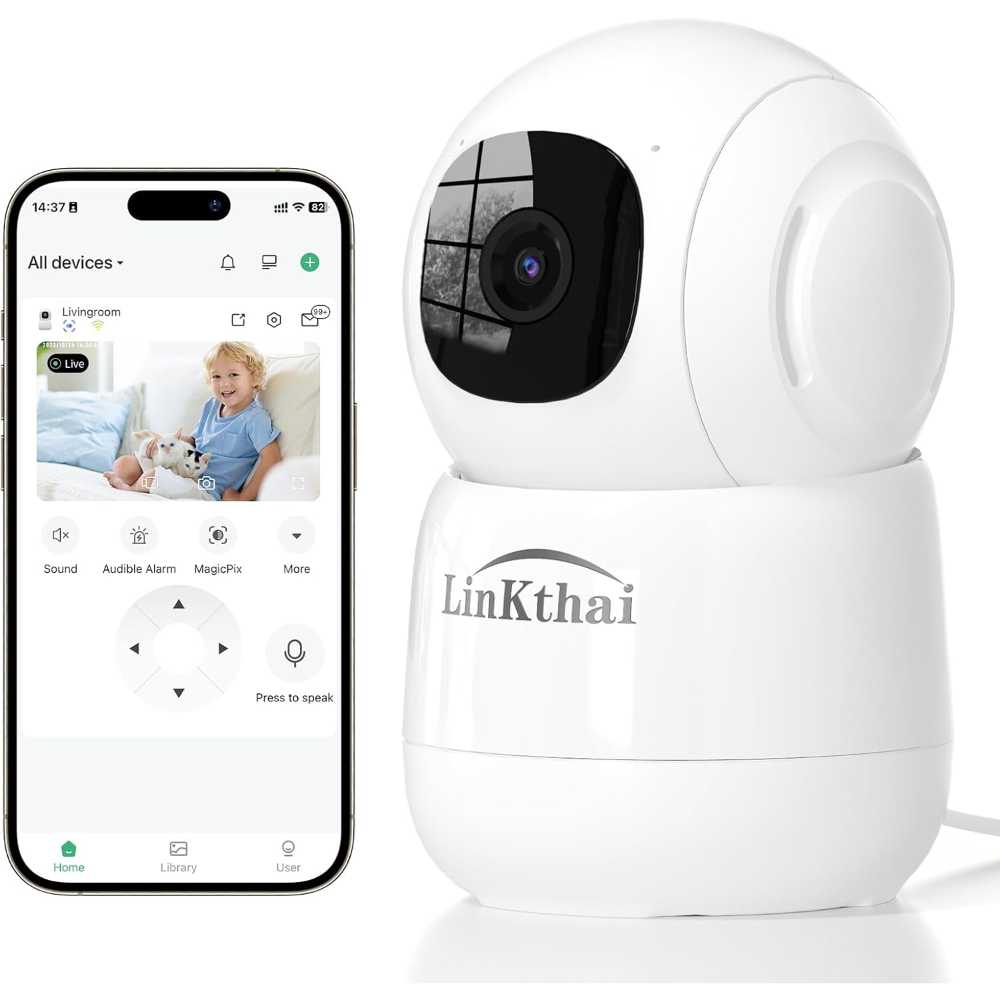 Linkthai Indoor 2K Home Security Camera