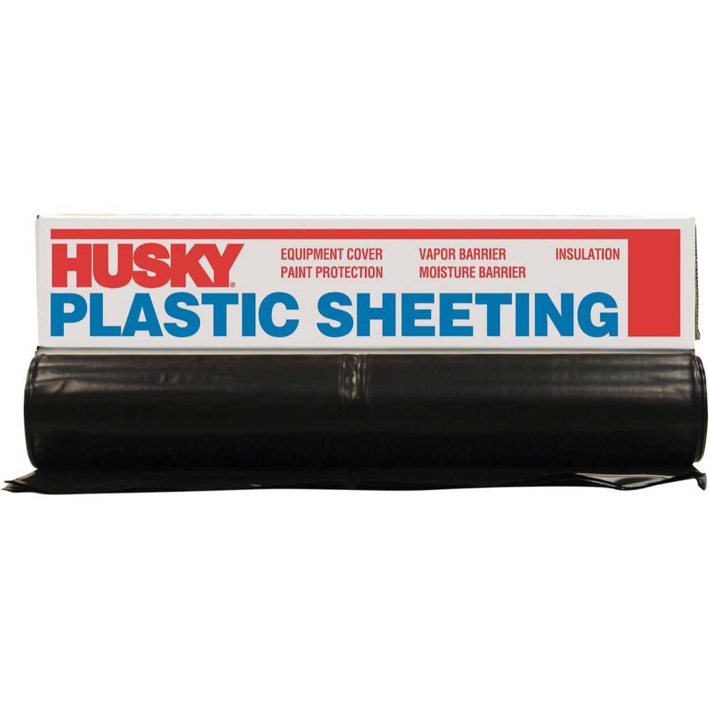 Husky 8' x 100' 6-Mil Plastic Sheeting