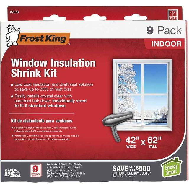 9-Pack Frost King Window Insulation Shrink Kit (42" x 62")