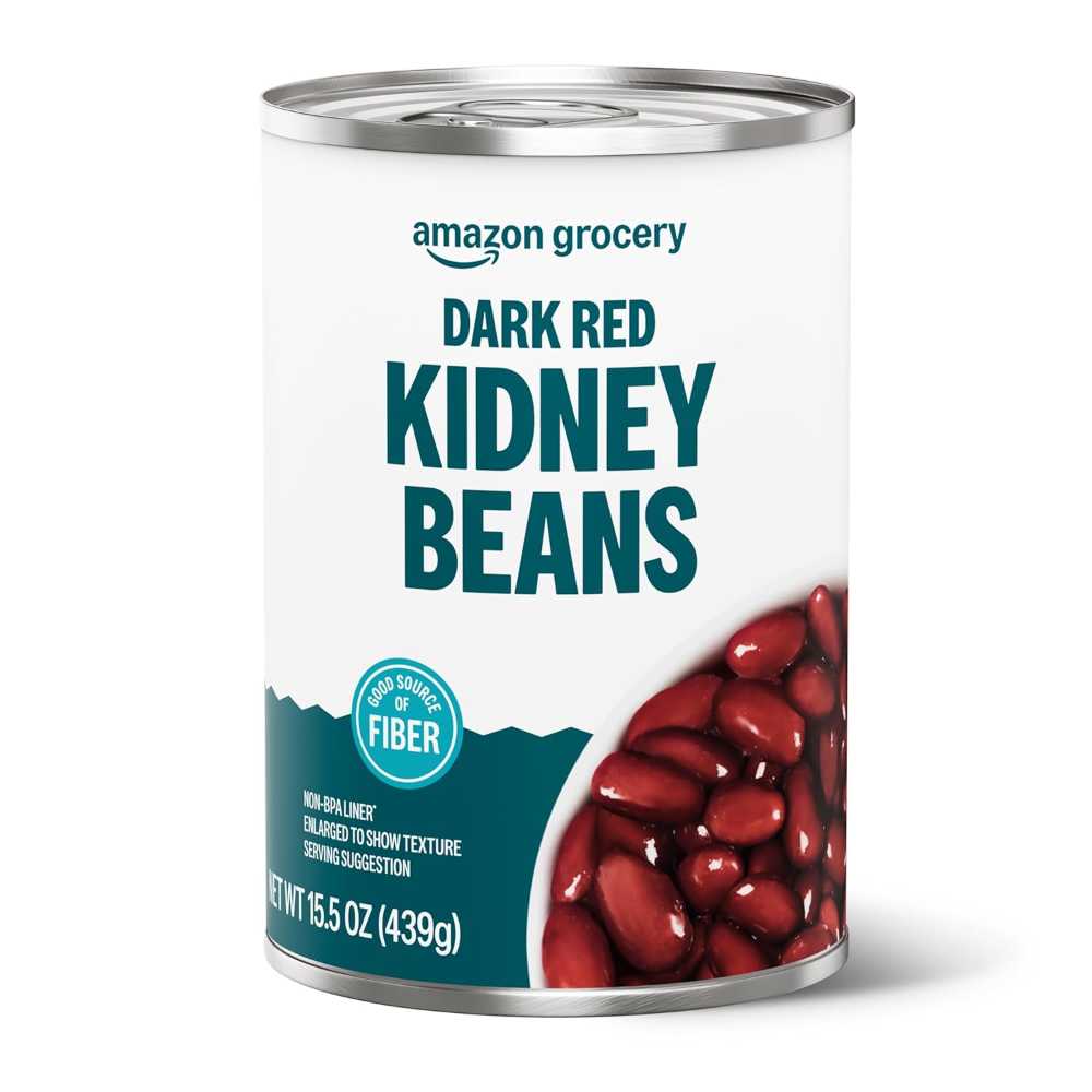 Select Regions: Amazon Grocery Canned Dark Red Kidney Beans, 15.5 oz.