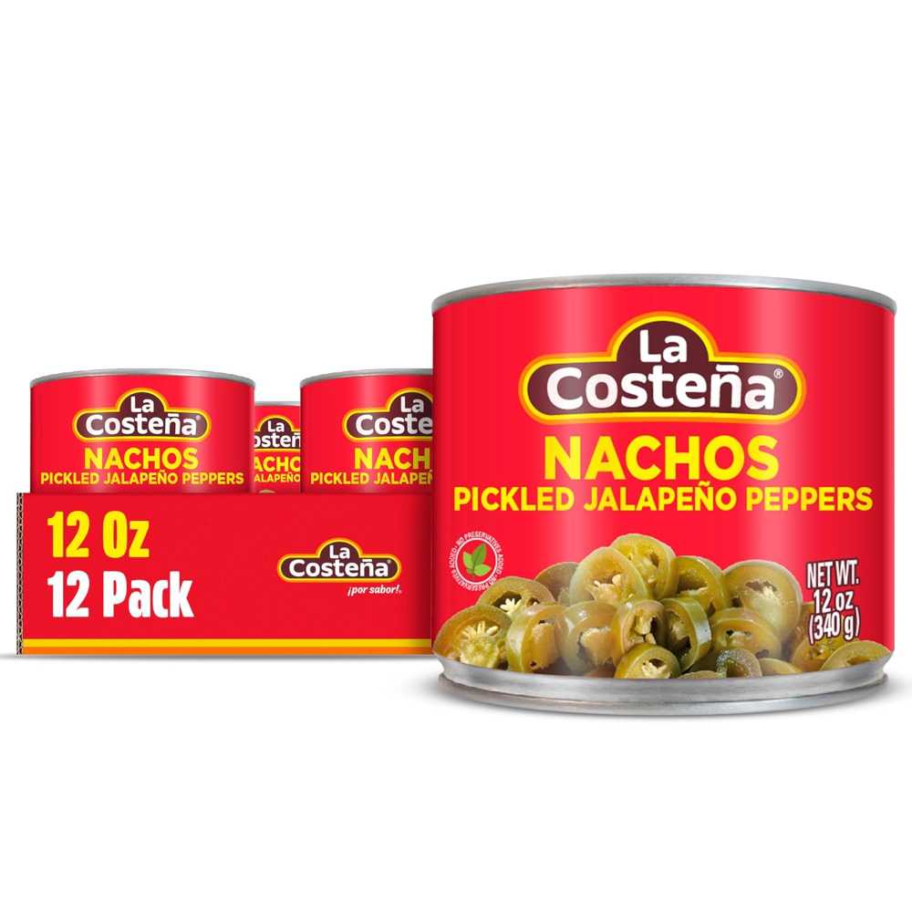 12-Pack La Costeña Sliced Jalapeno Peppers, 12 oz.