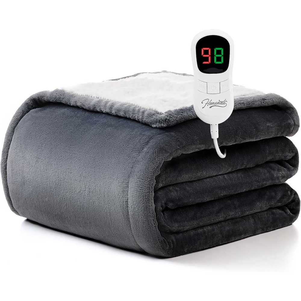Prime Members: Homemate Heated Throw Blanket (50" x 60")
