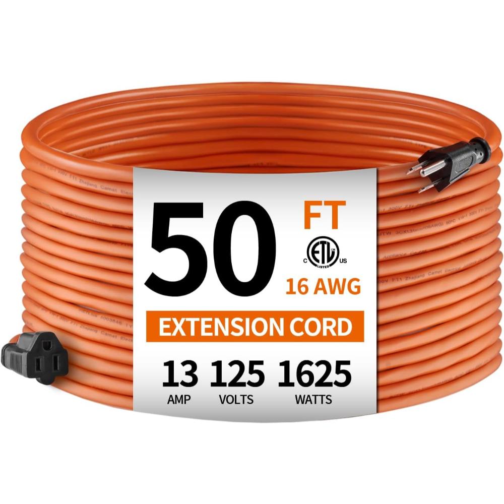 KTMC 50' 16AWG Indoor/Outdoor Extension Cord