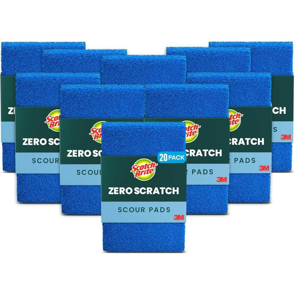 20-Pack Scotch-Brite Zero Scratch Scour Pads
