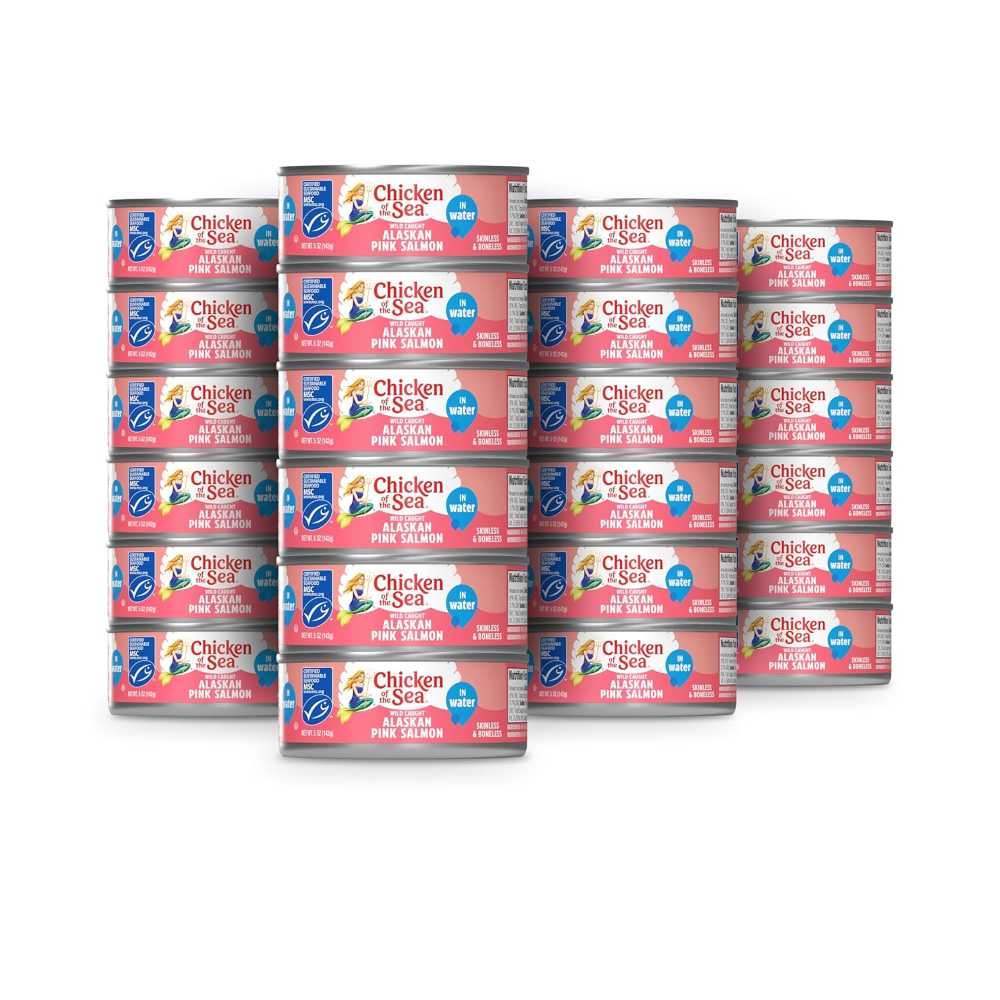 24-Pack Chicken of the Sea Alaskan Pink Salmon, 5 oz.