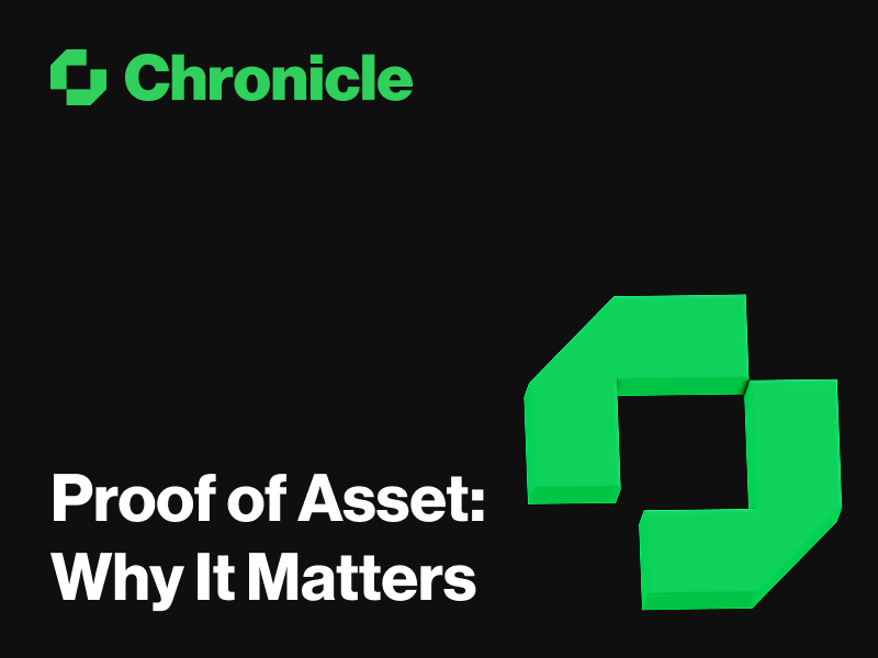 Proof of Asset: Why it Matters