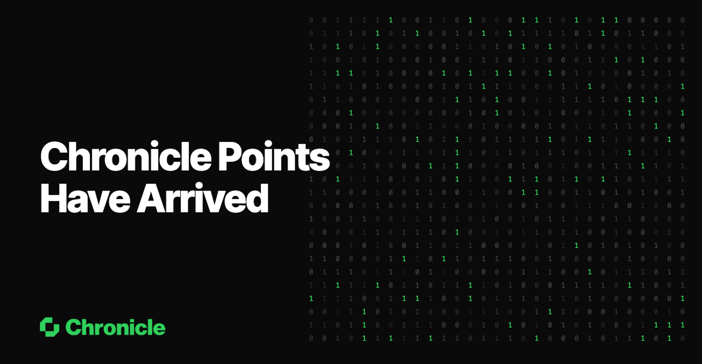 Chronicle Points Have Arrived