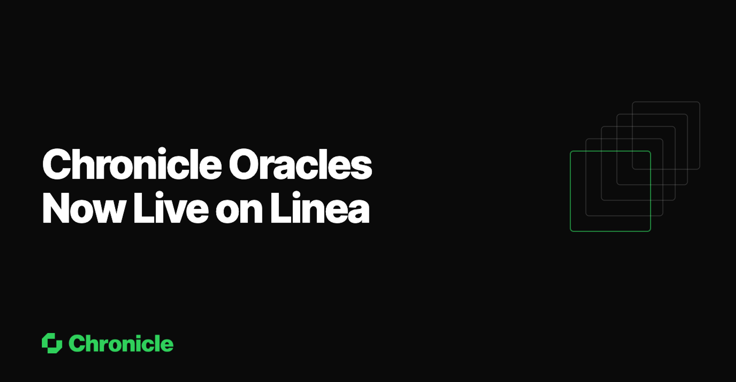Chronicle Oracles Now Live on Linea
