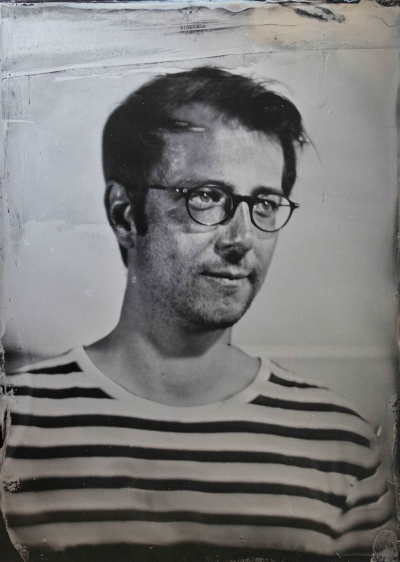 Porträt des Fotografen André Schmidt im Kollodium Nassplatten Verfahren
