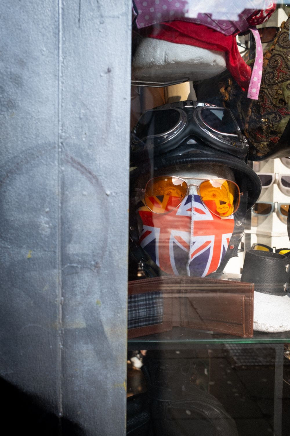 Corona Maske mit Union Jack, der Flagge Großbrittaniens