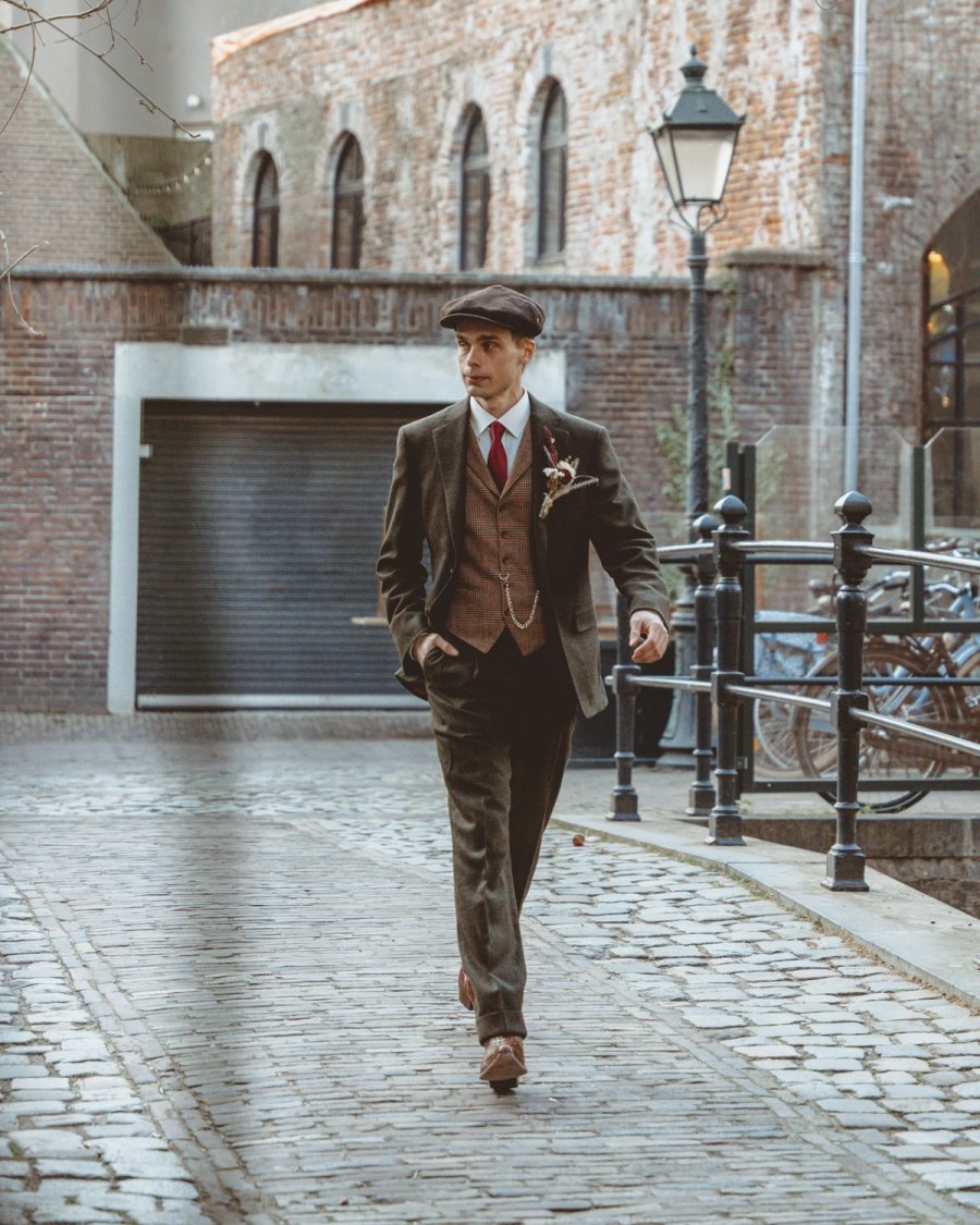 Darryl Hoogesteger in zijn kenmerkende flat cap