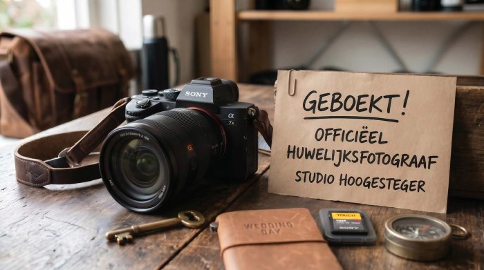 Camera en trouwfotografie-details
