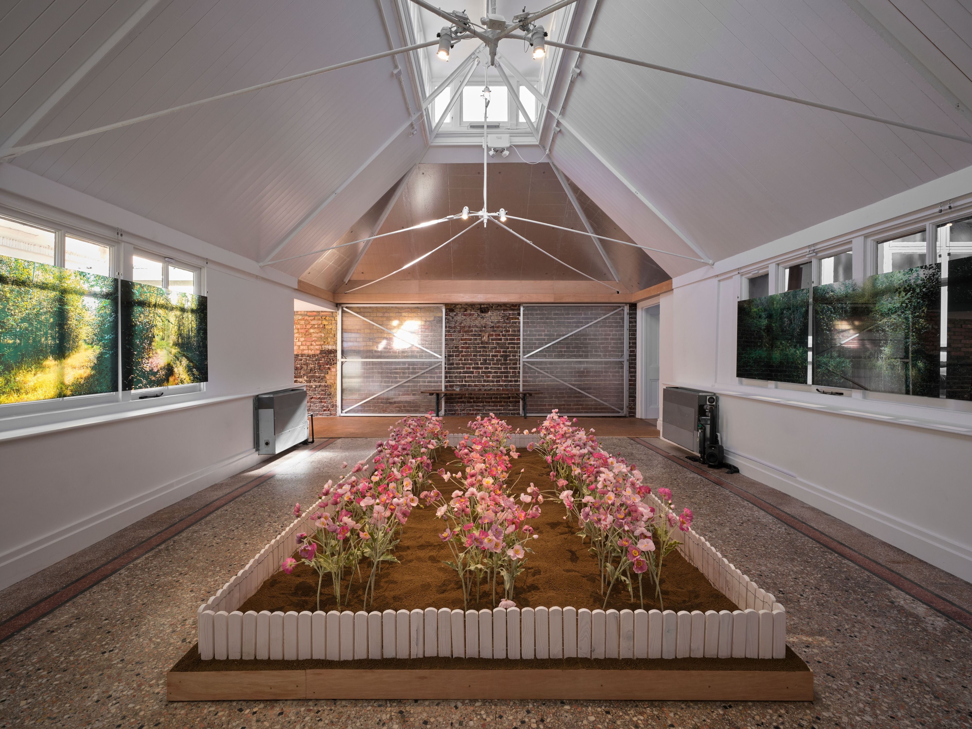 Top-lit gallery installation, true names, YDP