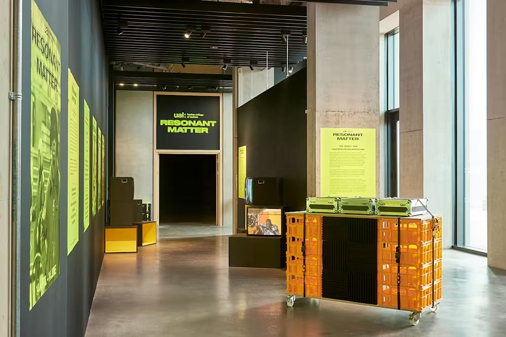 Resonant Matter, installation view, London College of Fashion, UAL.