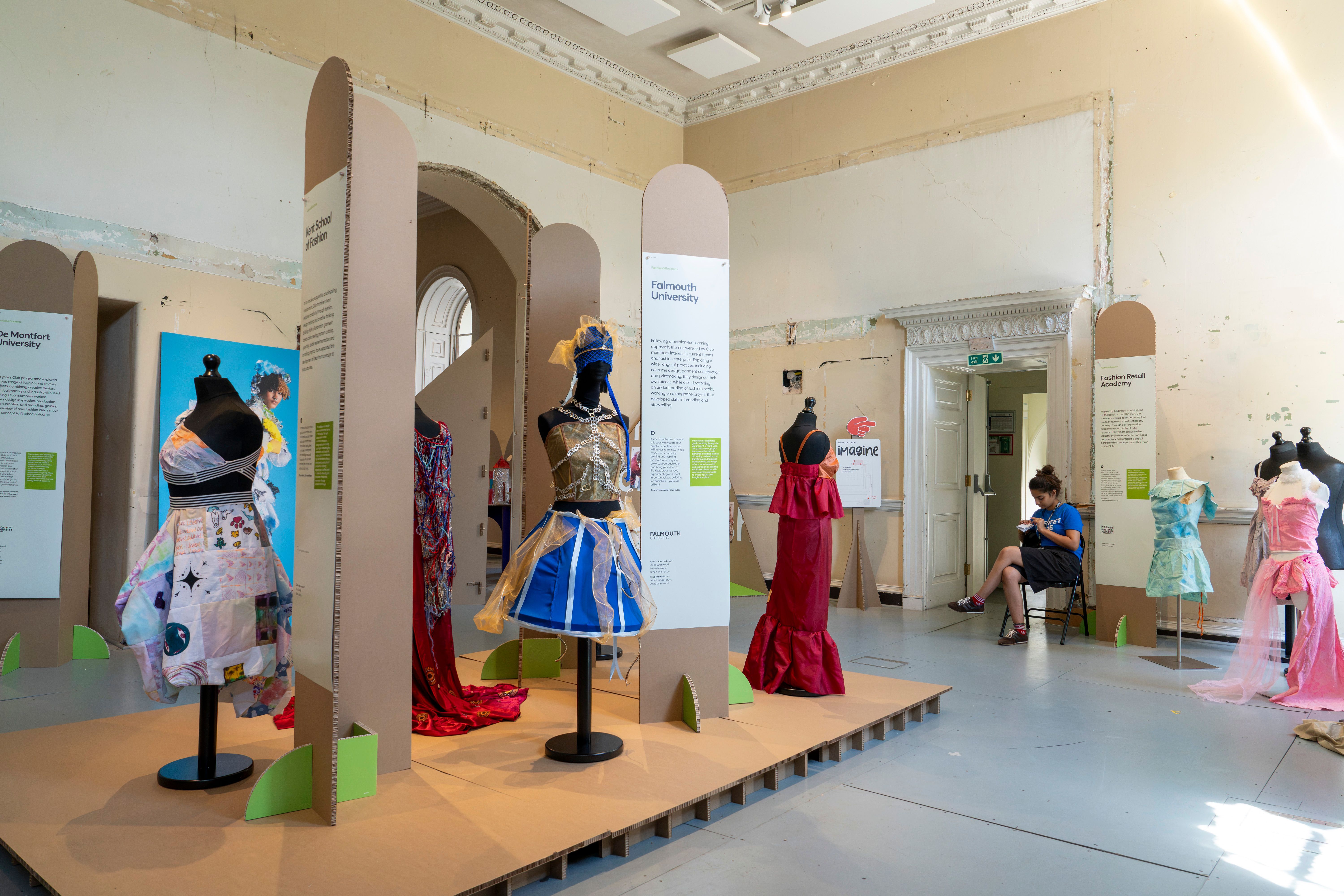 Fashion display plinths for the National Saturday Club Summer Show, 2026