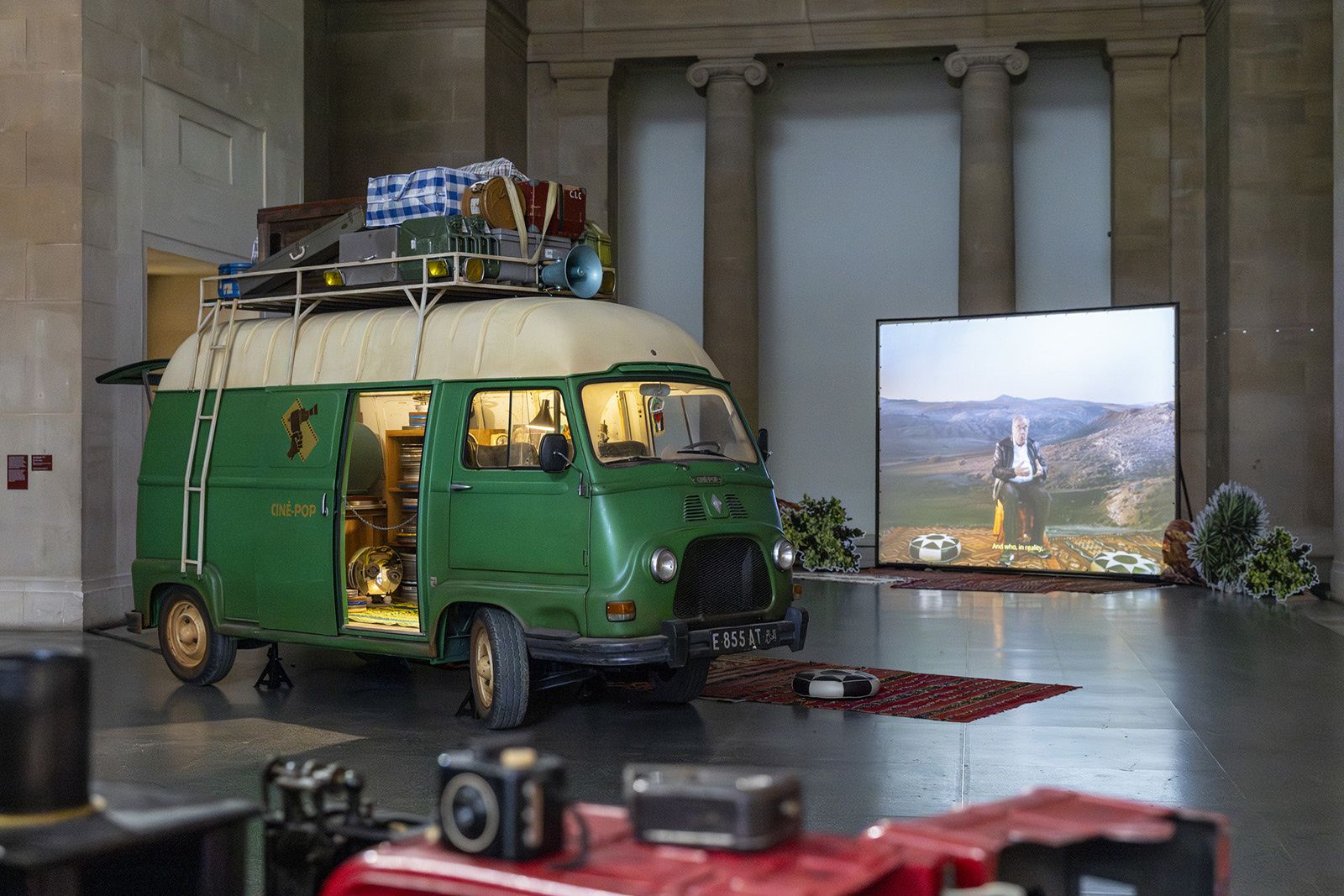 Zineb Sedira’s Duveen Galleries commission, When Words Fall Silent, Cinema Speaks, at Tate Britain.