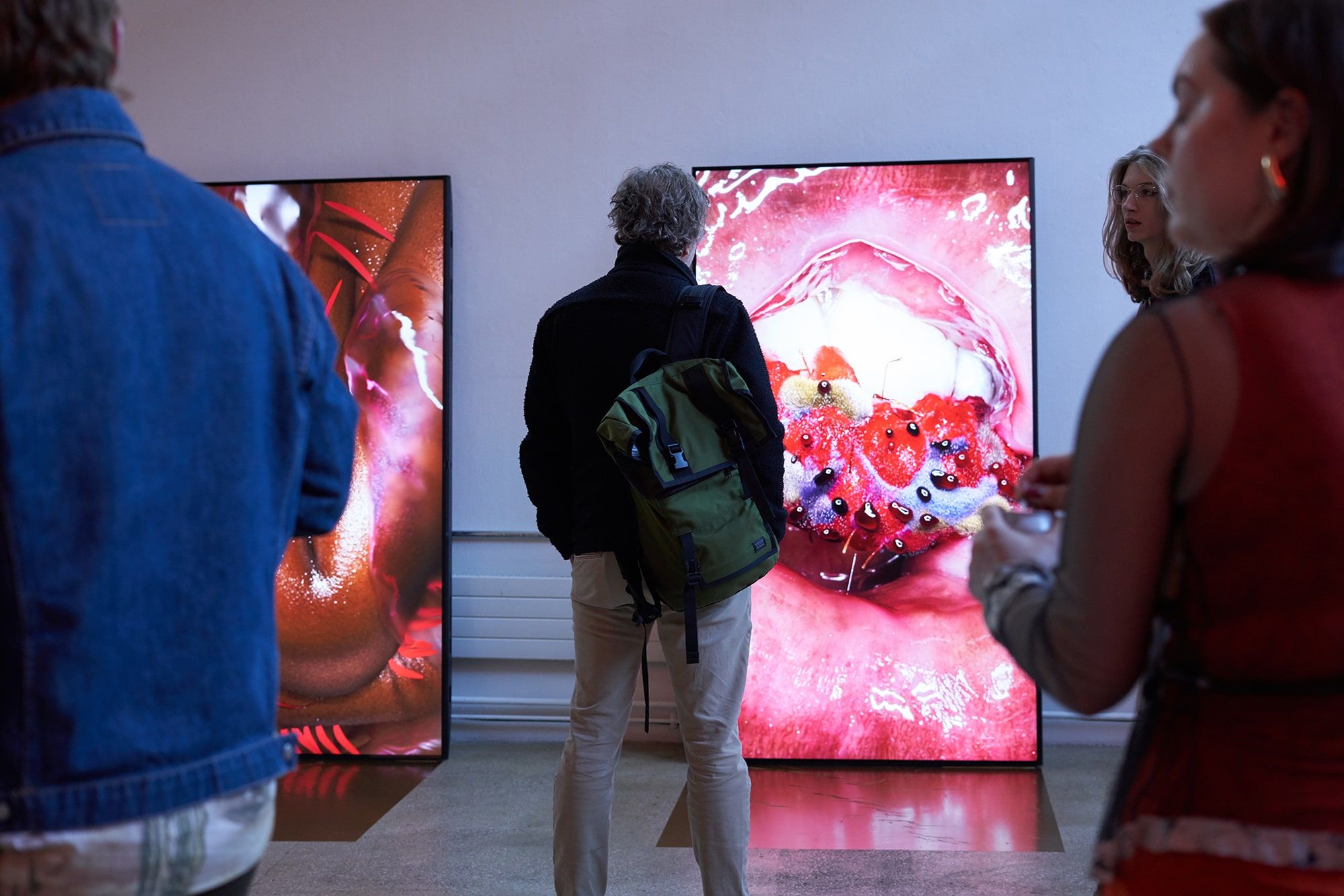 Installation view, SPORA, 2023, at Downstairs at Mother,