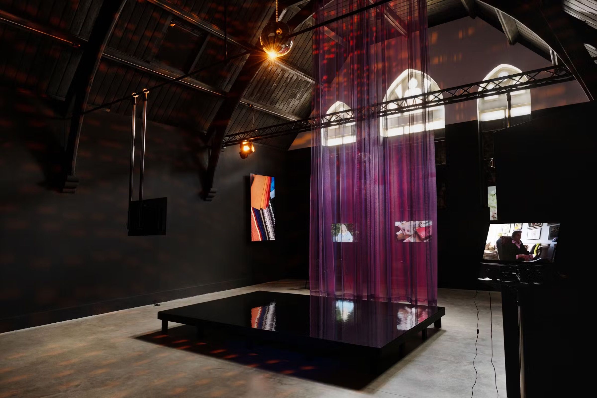 Wider gallery view of the installation