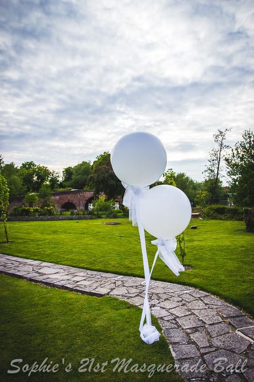 Giant White Balloons