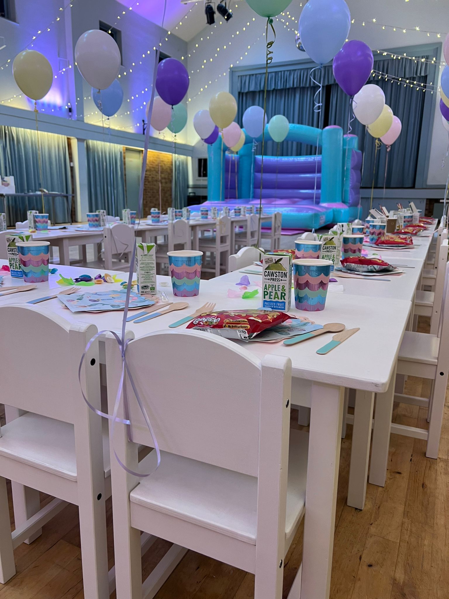 Berkshire Balloons Kids Party Table and Chair Hire