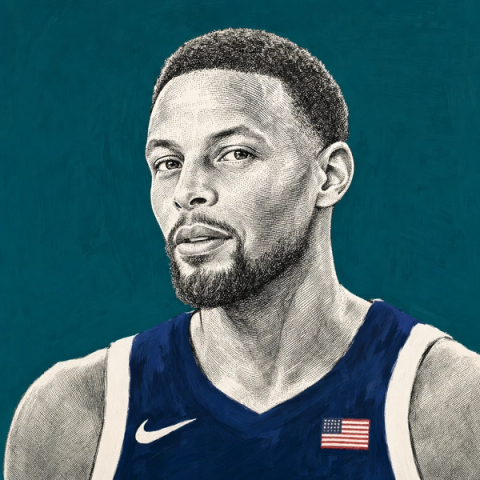 Portrait of Stephen Curry