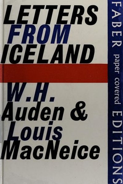 Letters from Iceland by W.H. Auden and Louis MacNeice book cover