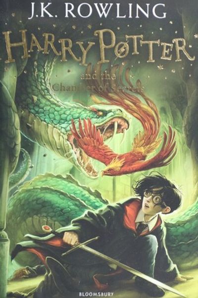 Harry Potter and the Chamber of Secrets by J.K. Rowling book cover