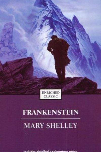 Frankenstein by Mary Shelley book cover