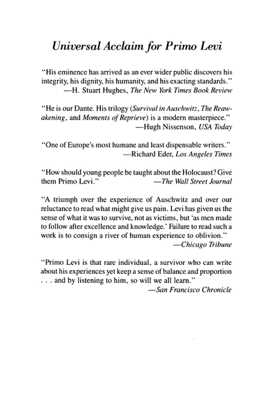Survival in Auschwitz book cover