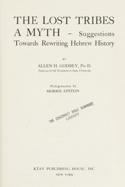 Tribe by Godbey, Allen Howard book cover