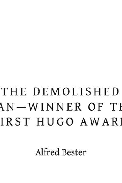 The Demolished Man by Alfred Bester book cover