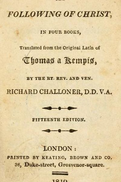 The Imitation of Christ by Thomas a Kempis book cover