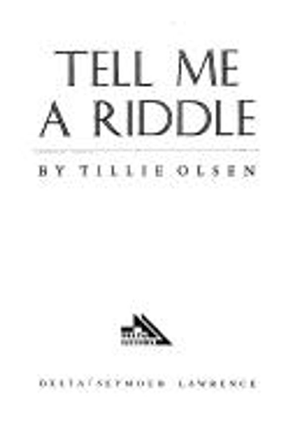 Tell Me a Riddle cover