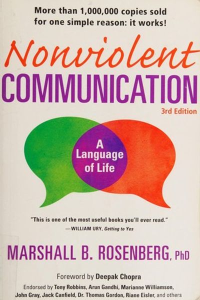 Nonviolent Communication by Marshall B. Rosenberg book cover