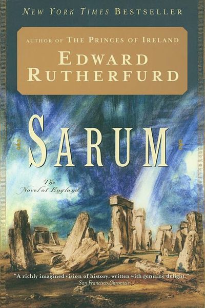 Sarum by Edward Rutherfurd book cover
