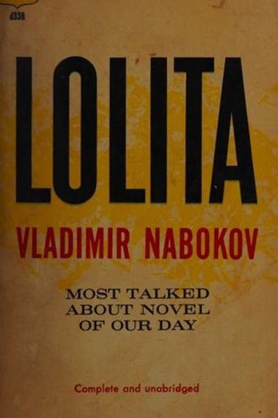 Lolita by Vladimir Nabokov book cover