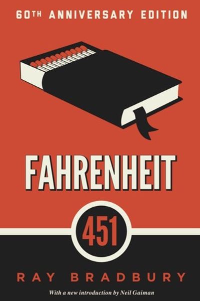 Fahrenheit 451 by Ray Bradbury book cover