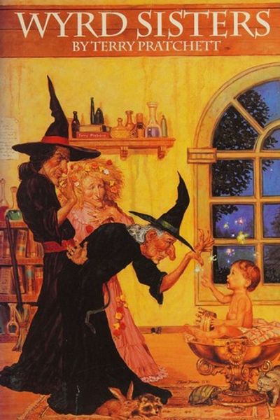 Wyrd Sisters by Terry Pratchett book cover