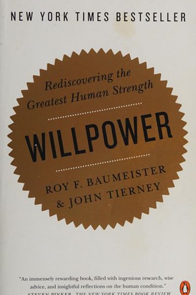 Willpower by Roy F. Baumeister book cover