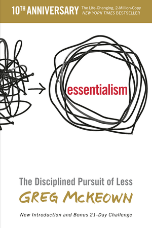 Essentialism by Greg McKeown book cover