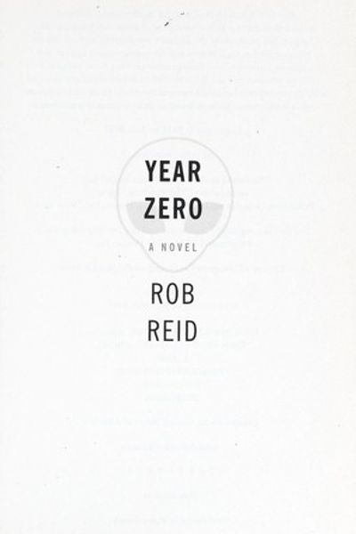 Year Zero by Rob Reid book cover