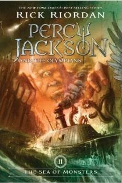 The Sea of Monsters by Rick Riordan book cover