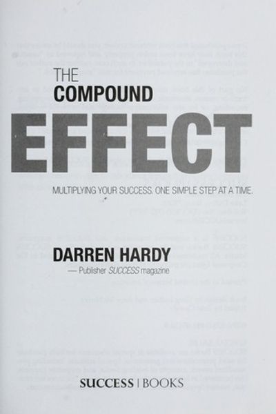 The Compound Effect by Darren Hardy book cover
